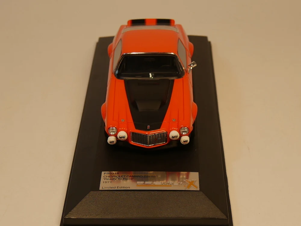 Премиум X 1:43 PR0318 Chevrolet Camaro Z28RS готов к гонке 1971 полимерная модель автомобиля| |