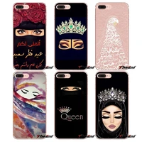 Hot Sale Wanita Oriental Dalam Hijab Wajah Kasus Untuk Apple iPhone X 4 4S 5 5S SE 5C 6 6S 7 8 Ditambah 6Plus 7plus 8plus Fundas Coque