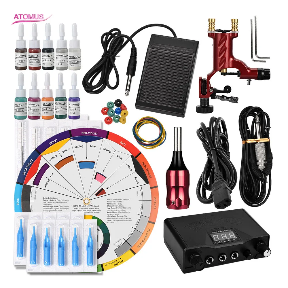 

Tattoo Machine Rotary Kits Machines Kit Rotary Tattoo Professional Supplies Maquina Para Tatuar Rotativa Set Tatuaje Kits Pen