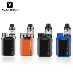 Оригинальный Vaporesso SWAG Комплект 80 Вт SWAG поле Mod NRG SE бак (3,5 мл) /Mini (2 мл) Майка без 18650 Батарея электронных сигарет Vape Mod