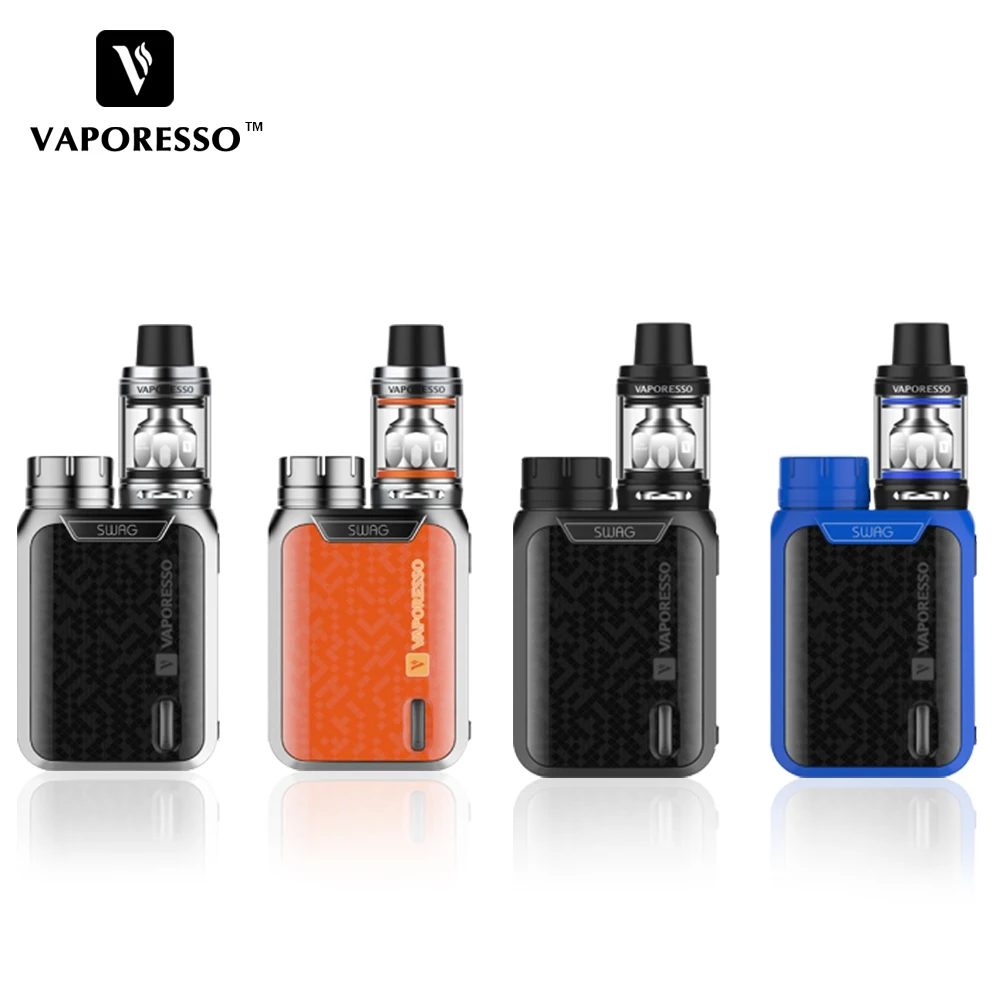 Original Vaporesso SWAG Kit 80W SWAG Box Mod NRG SE Tank (3.5ml)/Mini (2ml) Tank No 18650 Battery E-Cigarettes Vape Mod Original Vaporesso SWAG Kit 80W SWAG Box Mod NRG SE Tank (3.5ml)/Mini (2ml) Tank No 18650 Battery E-Cigarettes Vape Mod