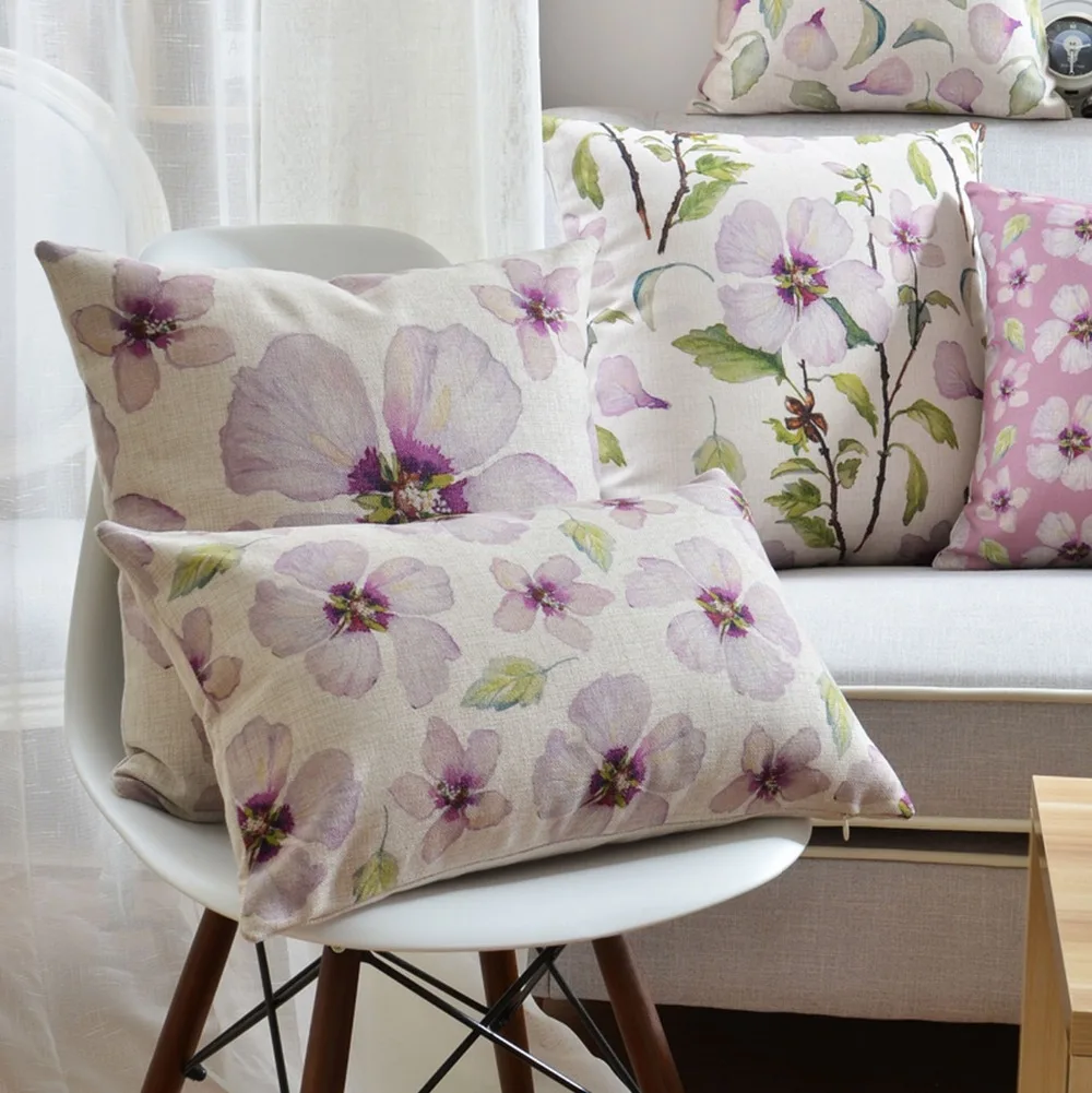 

Free Shipping!!Colorful flower square throw pillow/almofadas case 45X45,adult girl green pink floral cushion cover home decore