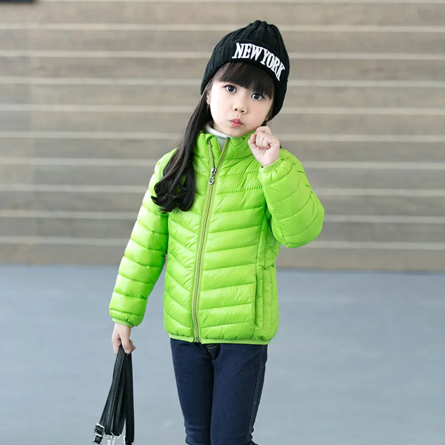 

White Duck Down Jacket Thin Down Jacket Teenagers Down Jacket Children Winter Filling Down Jacket Girls new year clothing