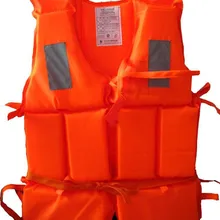Высокое качество, спасательный жилет для взрослых, спасательный жилет для плавания со свистком и светоотражающей полосой