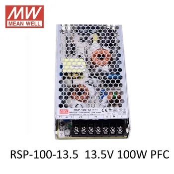

Original MEAN WELL RSP-100-13.5 Switching Power Supply 13.5V 7.5A 100W Meanwell ac dc 13.5V power supply with PFC function UL CE