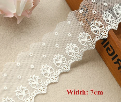 

1yrd/lot Width:7cm cute butterfly design lace, Ivory color Embroidered trim lace,flower design lace for diy(ss-3640-770)