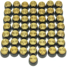 50x усилитель для гитары ручки черный w/Золотой колпачок нажимной ручки подходит комбоусилитель Marshall