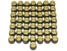 50x guitarra AMP amplificador perillas negro con tapa de oro empuje en Knob encaja Marshall AMP