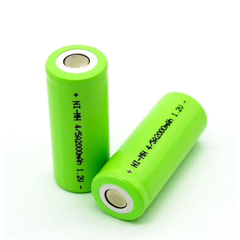 2000 mAh 1,2 V аккумуляторная батарея Ni-MH для светодиодный фонарик