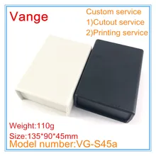 1 шт./лот, красивый дизайн, пластиковая коробка IP54, ABS пластик, diy чехол для устройства, корпус 135*90*45 мм