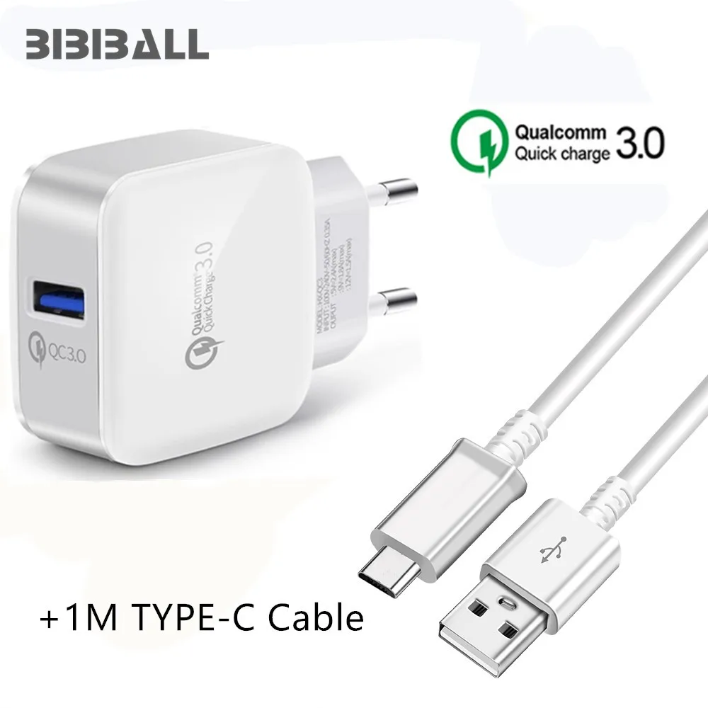 

QC3.0 Quick charger 3.0 fast charger for Asus Zenfone 5 ZE620KL , 5Z ZS620KL , V V520KL , V Live V500KL + TYPE C Data USB