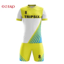 Мужская Однотонная рубашка; цвет желтый, синий; Футбольная форма