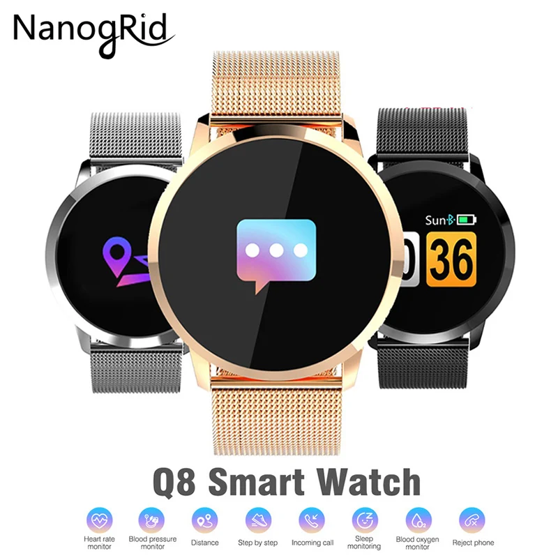 

Business Smart Watch IP67 Waterproof Heart Rate Monitor Smart Watch 0.95 Inch OLED Color Screen for Android Ios Smart Watch Mens