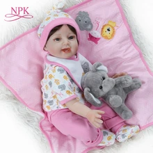 NPK 55 см Reborn Baby куклы Реалистичная девочка принцесса 22 дюймов Детские куклы живые возрождается ребенок малыш игрушки для детей Подарки