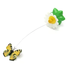 Electric Plastic Rotating Butterfly Steel Wire Funny Pet Kitten Toys Cat Teaser Play Pet Toy Pet Products Supplies