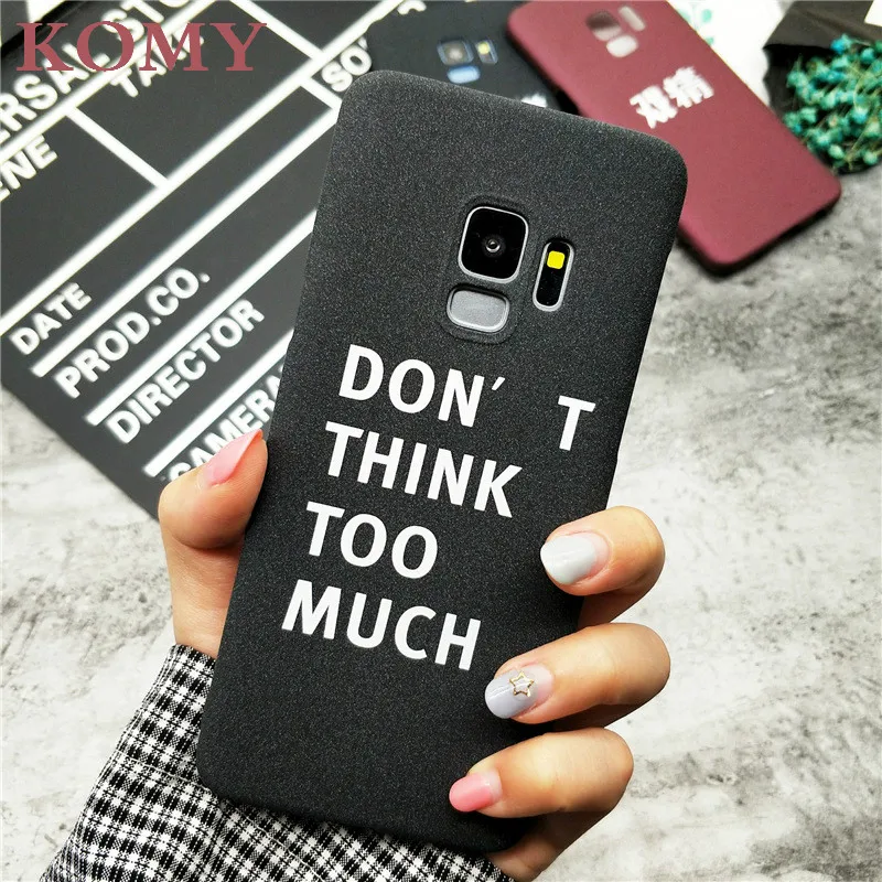 Komy для samsung Galaxy Note 8/S8 S9 плюс модный смешной милый мягкий чехол с надписями на
