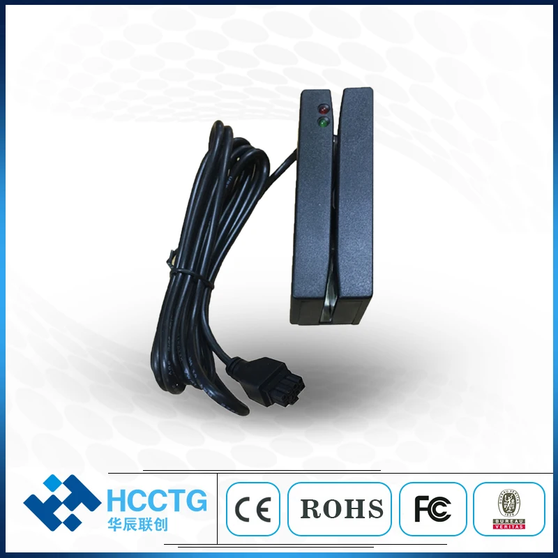 RS232 Mini Portable Stripe Magnetic Card Reader HCC790