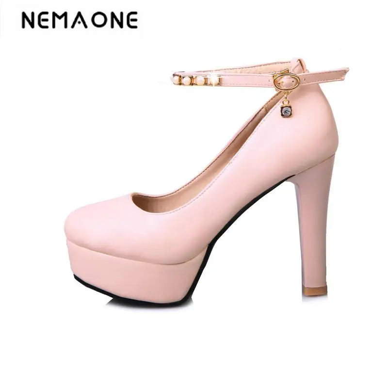 

New High-heeled Shoes Woman Pumps Wedding Shoes Platform Fashion Women Shoes High Heels large Size 34-43