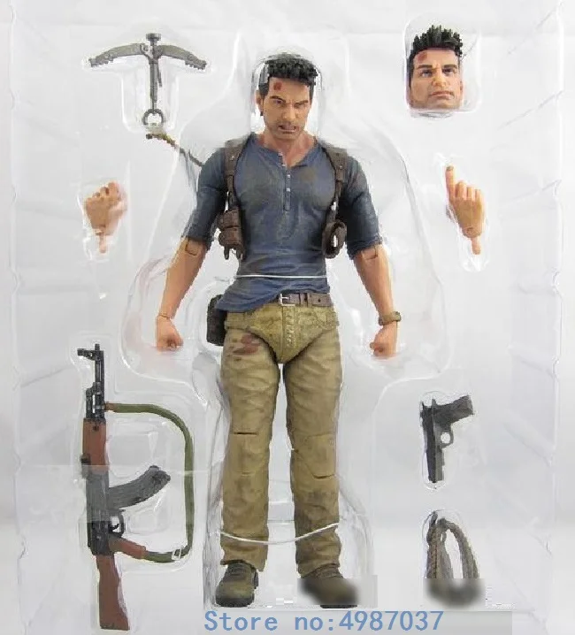 

Uncharted 4 A Thief's End Ultimate Nathan Drake 7" Action Figure Doll Toys KO's NECA Video Game Sony PS4 Naughty Collectible