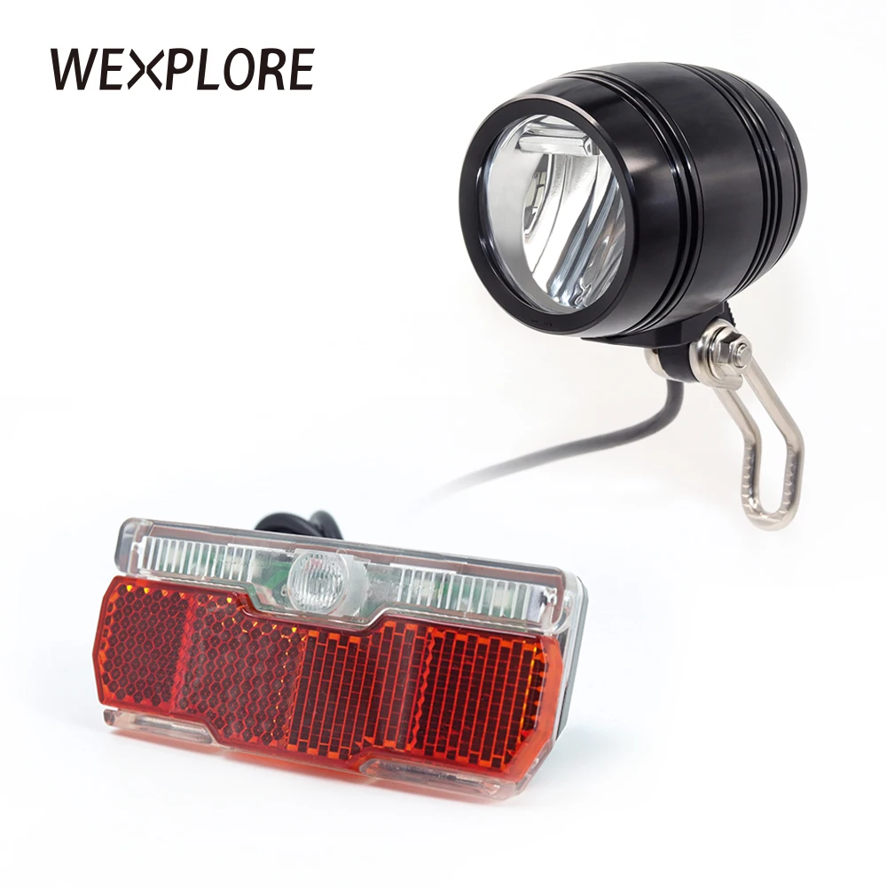 Best ebike light with headlight and taillight set suitable for Input 12V 24V 36V 48V bafang Led Lamp e bike light fornt 0