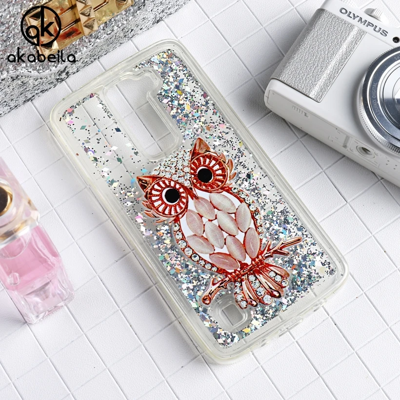 Goede AKABEILA Zachte Flow Zand Schelpen Gevallen Voor LG K7 LTE Eerbetoon 5 LS675 Q7 LTE MS330 5.0 inch K7 Dual SIM K7 M1 Telefoon Gevallen Covers