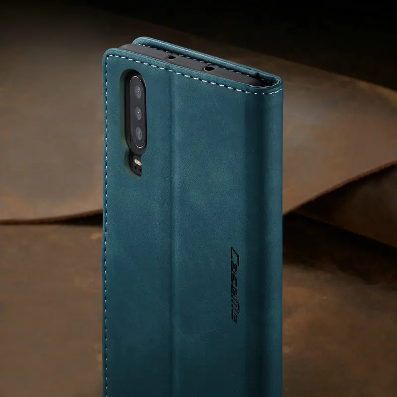 CaseMe Чехол-книжка для huawei mate 30, Магнитный чехол для huawei P30 lite P20 Pro P Smart, Роскошный Матовый кожаный чехол с отделением для карт