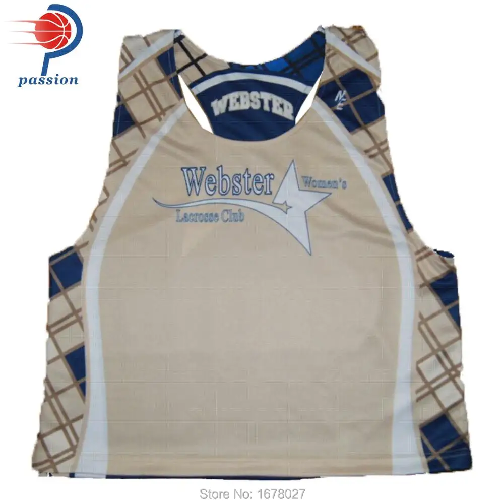 Custom mesh pinnies sublimated lacrosse jerseys for teamin Ice Hockey