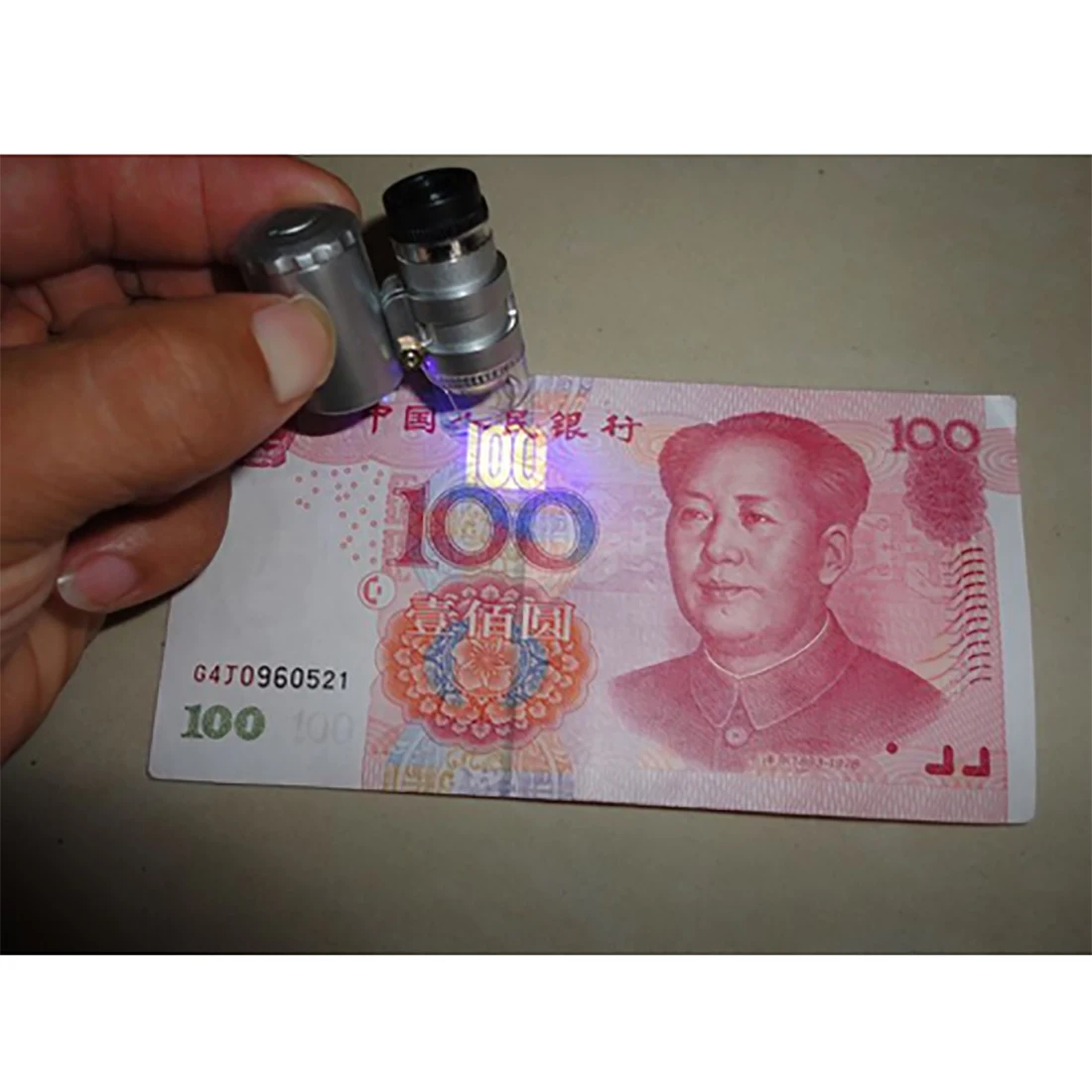 

New Brand 1pc 60X Mini Microscope Jeweler Loupe Lens Illuminated Magnifier Glass With LED UV Light