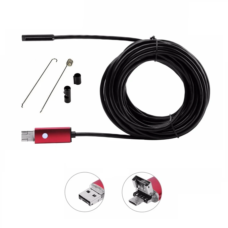 

Hot Sale DANIU A99 720P 2MP 6LED 8.0mm Lens Waterproof Android/PC Endoscope Inspection Borescope Tube Camera