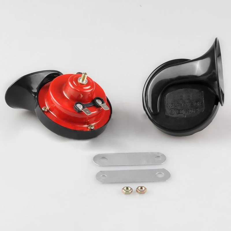 

1Pair Of Super Lond 135dB 12V Loud Treble Car Dual-tone Snail Electric Air Horn Siren Universal Car Horn Accessories NEW