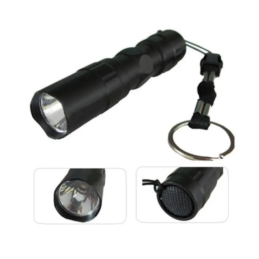 

Hot Ultra-high Brightness LED Flashlight Black Camping LED Light Lamp 3W Torch for Hunting Fishing Hiking Traveling Climbing