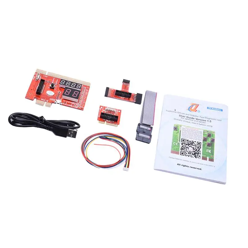 

PCI PCIE LPC MINIPCI-E EC USB Desktop Laptop Diagnostic Test Card MINIPCI-E Riser Card LPC EC Cable PCI-E Interface Diagnostic
