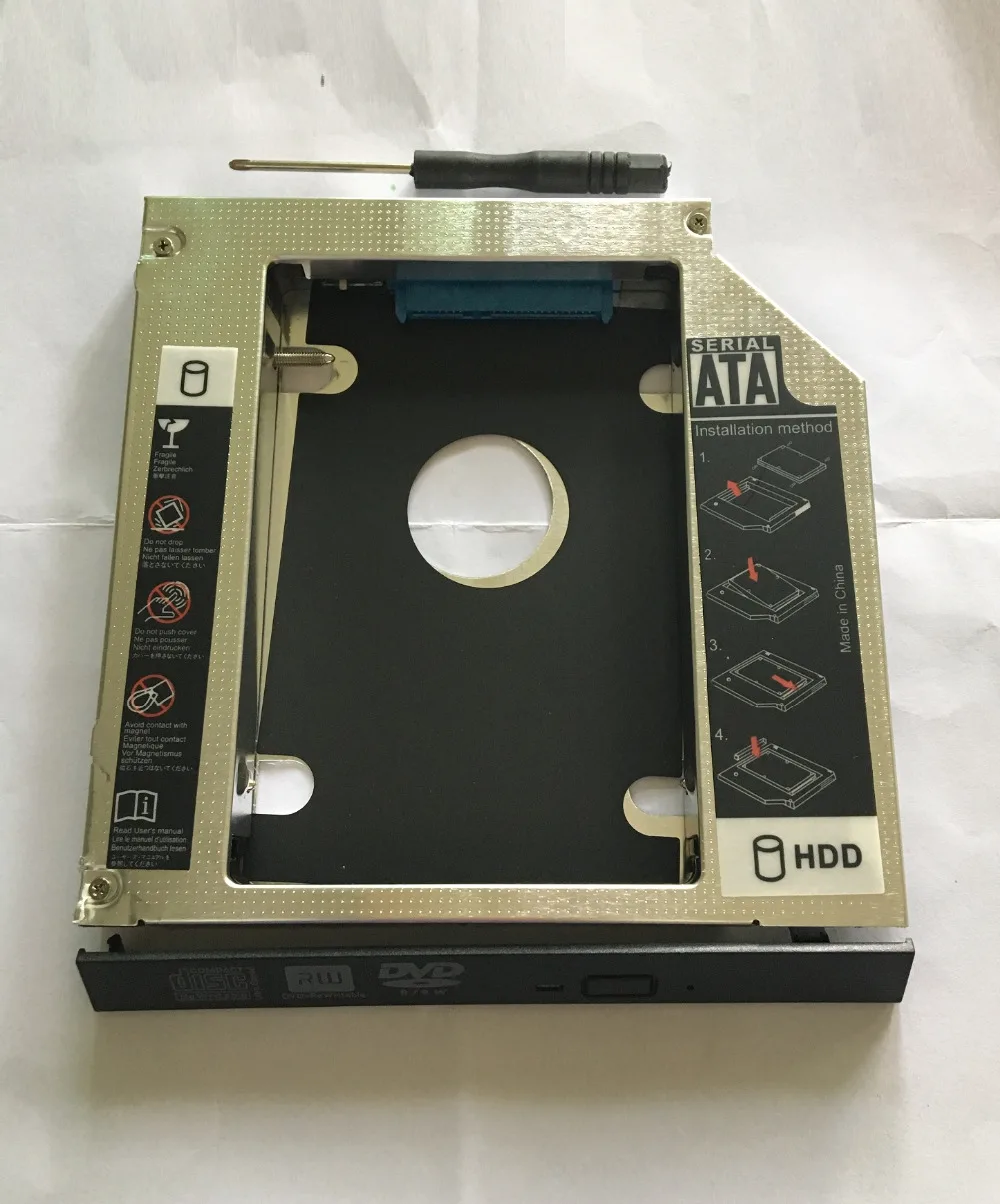 WZSM 12 7 мм SATA 2nd диск SSD жесткий Caddy для hp EliteBook 8460 Вт 8560 8570 8760 вт 8770 Вт| |