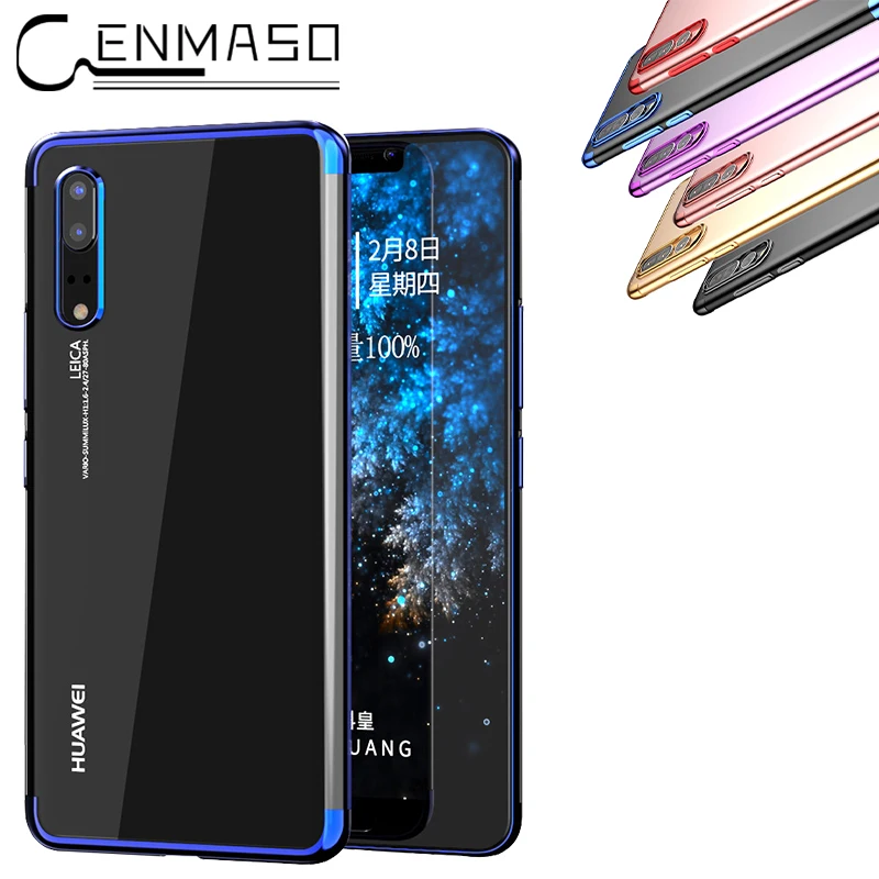 

Capa for Huawei P20 pro case Honor V10 7X 9 P9 P10 lite soft TPU case transparent plating cover for Huawei mate 8 9 10 pro funda