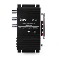 Lepy LP-A68 Mini 2 Каналы стерео аудио усилитель Выход Мощность усилитель Поддержка SD/MMC/USB Hi-Fi аудио усилитель Динамик