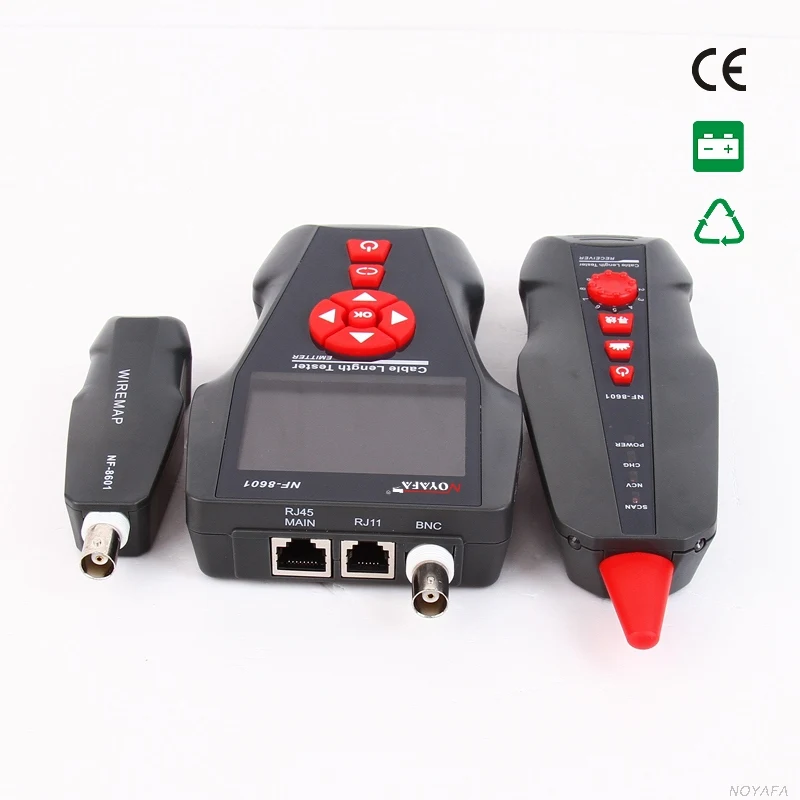 Noyafa NF-8601 Ethernet сетевой кабель тестер для PING/POE BNC RJ45 RJ11 телефонный провод трекер сетевой локатор