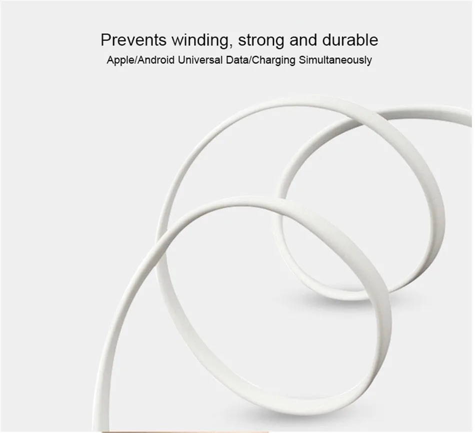 NOHON 3 in 1 USB Cable Type C Lighting Charge Cable For iPhone X 7 8 Plus IOS For Xiaomi Huawei Samsung Fast Charging Cables 1M (7)
