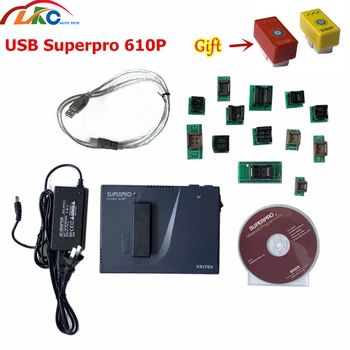 

2019 Original High speed Device Xeltek Superpro 610P with 13 Adapters USB Universal IC Chip Programmer ecu Programming
