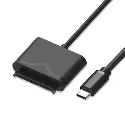 50 см Sata кабель USB C SATA Кабель-адаптер SATA USB3.1 Тип C 15Pin Drive линии внешний конвертер для 2,5 "3,5" SSD HDD диски