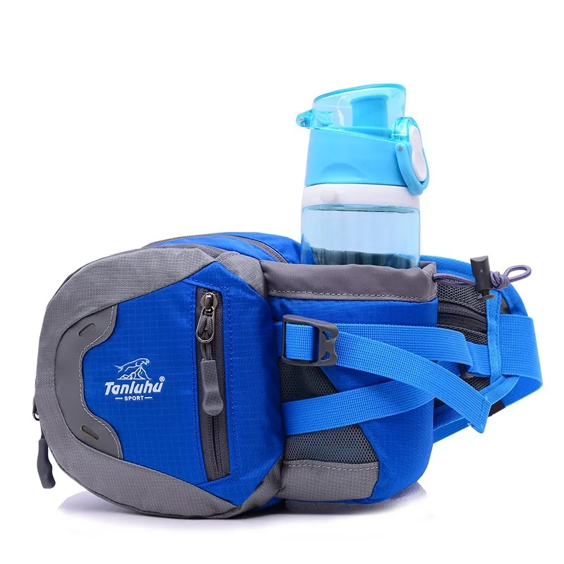 1 шт., для мужчин и женщин, для ночного бега, безопасная бутылка-чайник для воды, регулируемый спортивный бег, чехол для телефона, влагонепроницаемый - Цвет: Blue