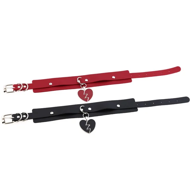 Kawaii Gothic Broken Heart Choker 5