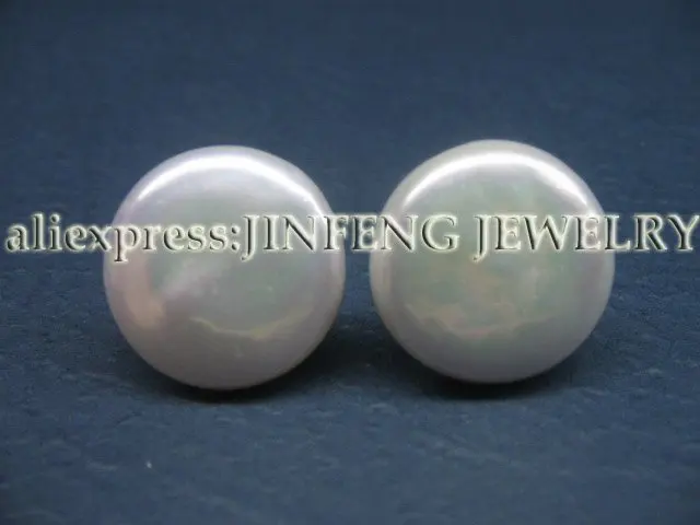 Whole 13 14mm Coin Pearl Earring 925 Sterling Silver Studs Free Whole 13 14mm Coin Pearl Earring 925 Sterling Silver Studs Free Shipping In Stud Earrings From Jewelry Accessories On Aliexpress Alibaba Group