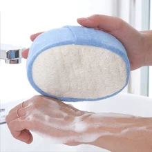 Hot 3 Pcs Bath Shower Brushes Sponge Loofah SPA Exfoliator Body Cleaning Scrub Pads SJ66