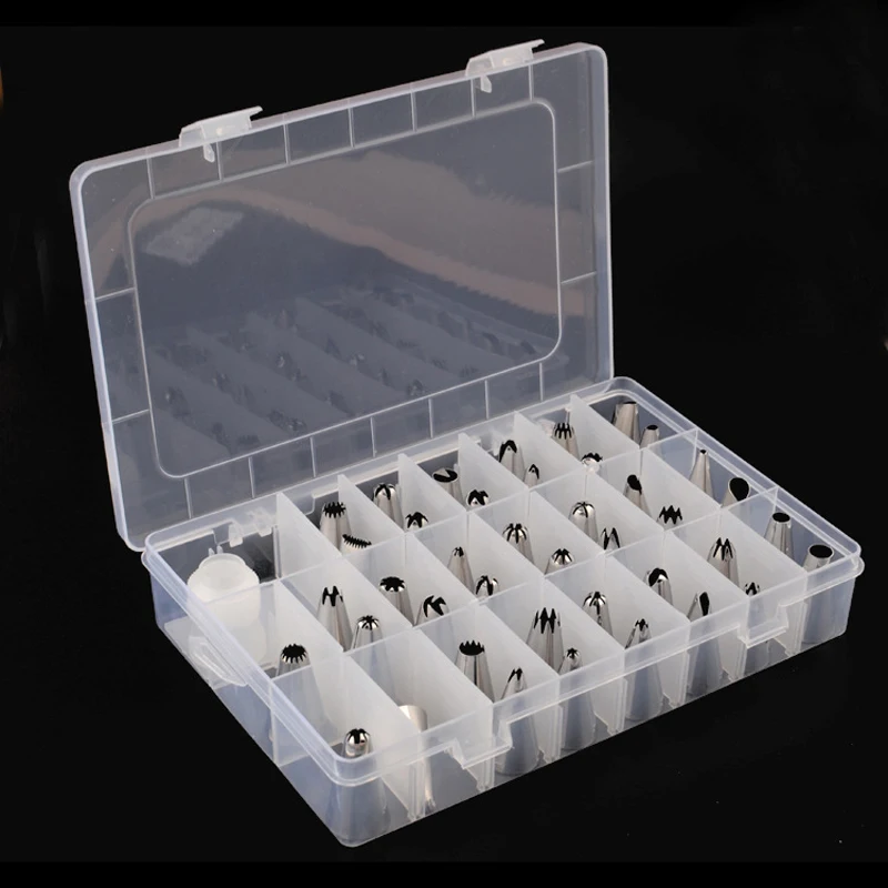 Stainless Steel Bakery and Pastry Tools Cream Cake Decorating Tips Icing Piping Nozzles Set 42 Pcs Various Sizes