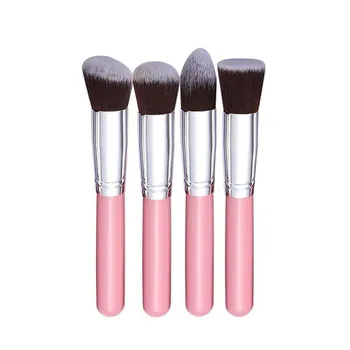 

4 Pcs Synthetic Kabuki Flat Foundation Brush Makeup Cosmetic Brushes 4.8