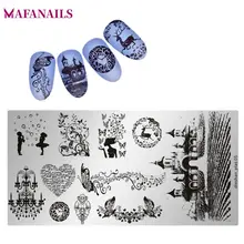 REW 1Pc Heart Castle Girl Series Nail Stamping Plates Steel Nail Art Manicure Image Templates Plates Salon Beauty Stencils PLV REW 1Pc Heart Castle Girl Series Nail Stamping Plates Steel Nail Art Manicure Image Templates Plates Salon Beauty Stencils PLV