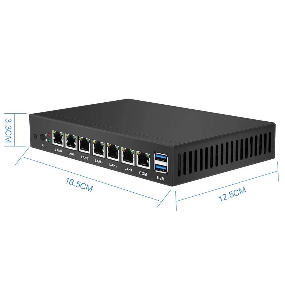 Мини ПК 6* LAN Gigabit Ethernet Intel Celeron 1007U pfSense маршрутизатор брандмауэр Windows 7 мини промышленный компьютер настольный