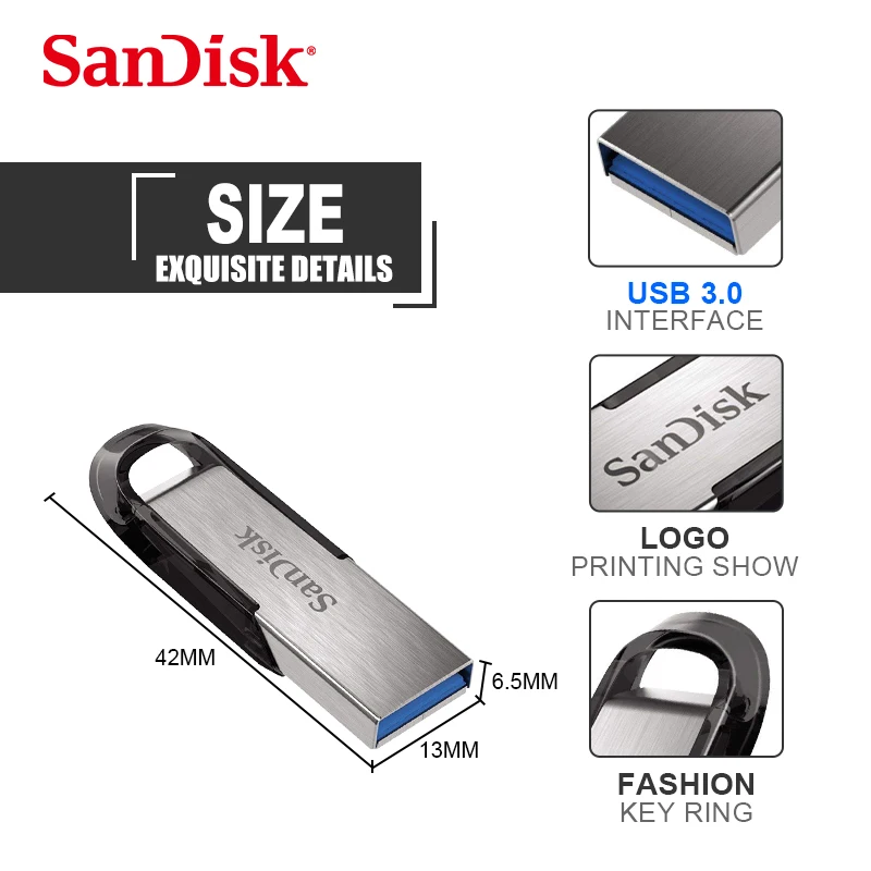 SanDisk CZ73 USB флеш накопитель 128 Гб 64 ГБ 32 3 0 Металлический 16 карта памяти устройство