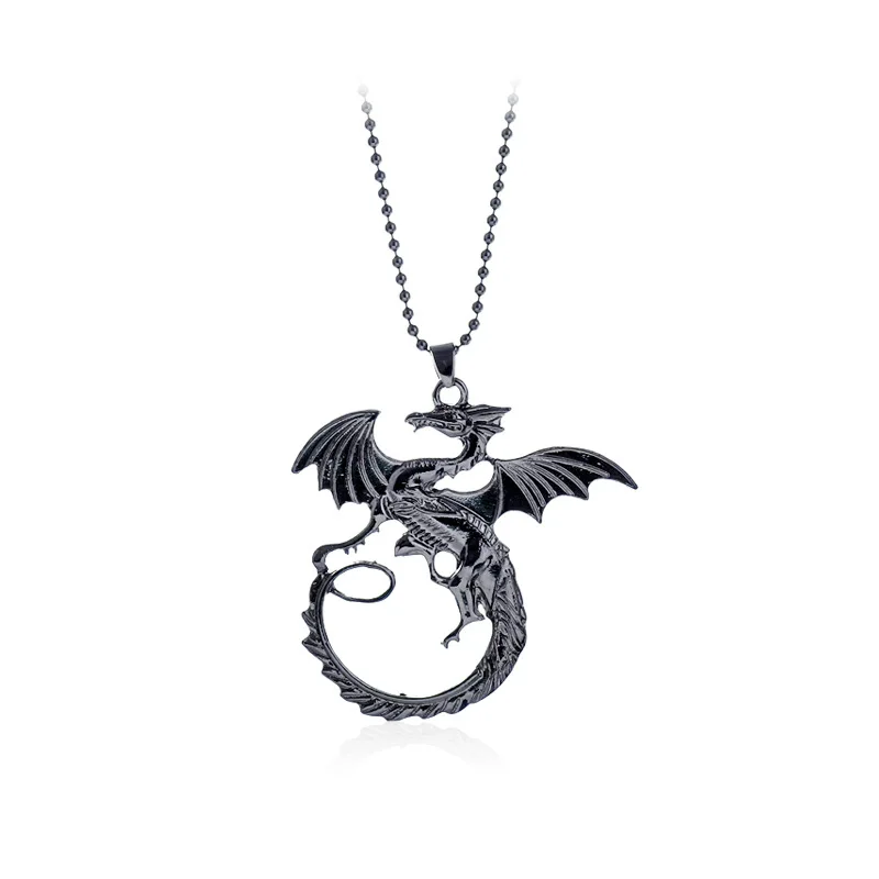 

A Song of Ice and Fire Game of Thrones Action Figure Tangerian Dragon Necklace Fans Collection Cosplay Gift