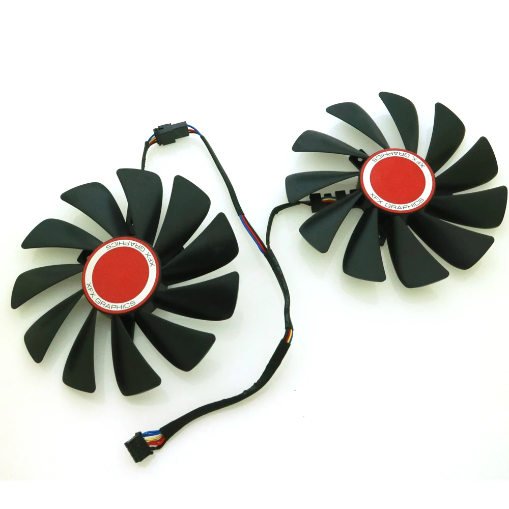 Вентилятор охлаждения для видеокарт XFX RX560D RX570 RX580 4 провода 12 В 0 45a 95 мм 4pin VGA